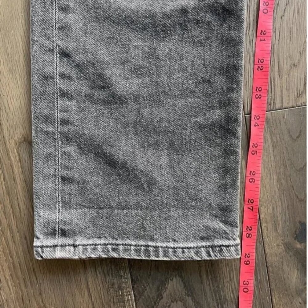 Goldsign High Rise Button Fly Jeans Size 26 Charcoal Straight Leg Anthropologie - Picture 11 of 11